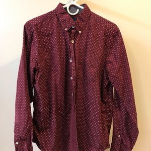 Maroon American Eagle button up